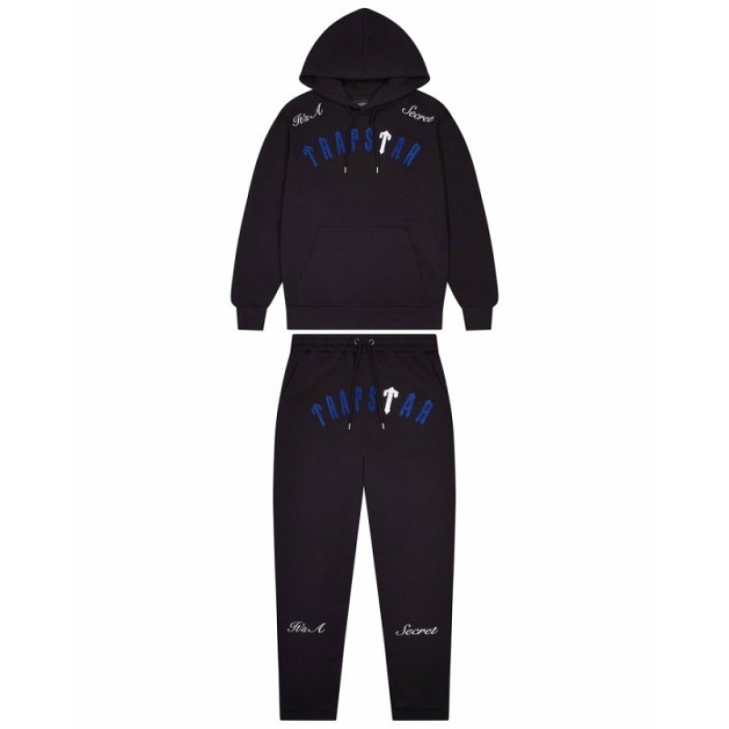 Black / White / Blue Men\'s Trapstar Irongate Arch It\'s A Secret Tracksuit USA | MT14-068