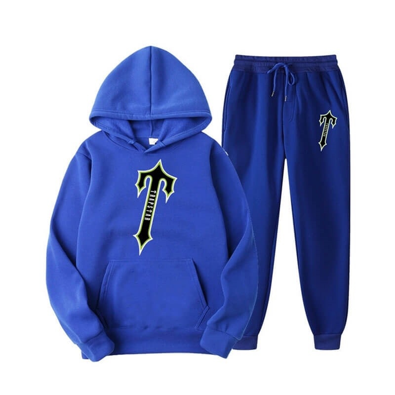 Blue Men\'s Trapstar Central Tee And Irongate Tracksuit USA | CS12-183