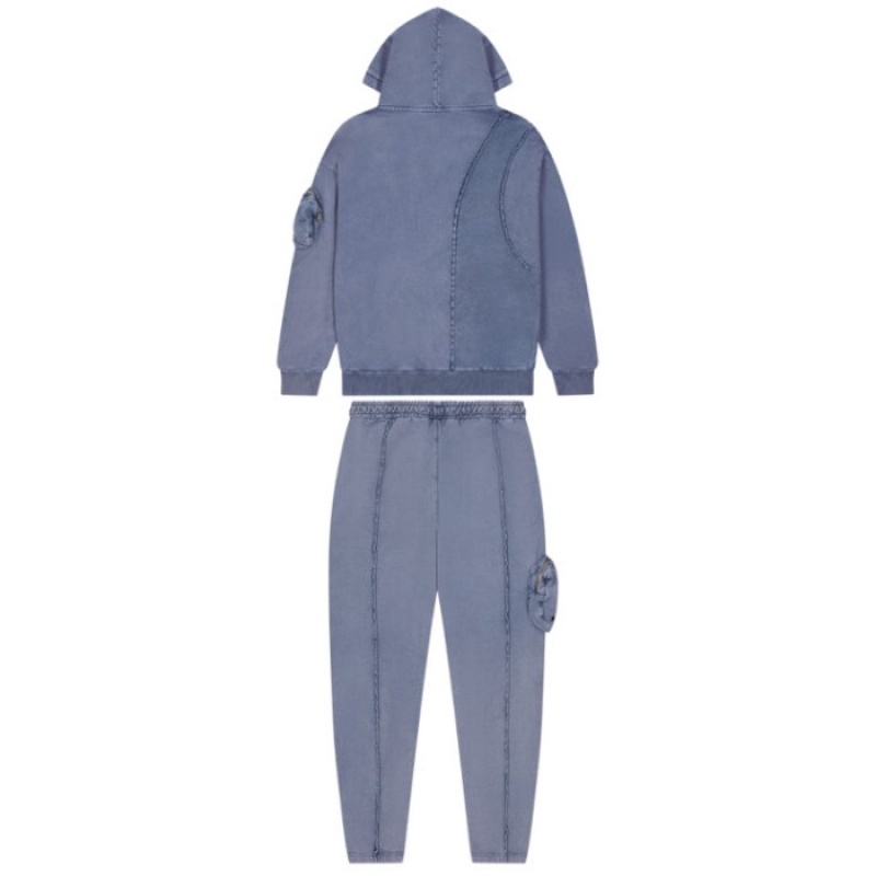 Blue Men's Trapstar Construct Hoodie Tracksuit USA | TN13-457