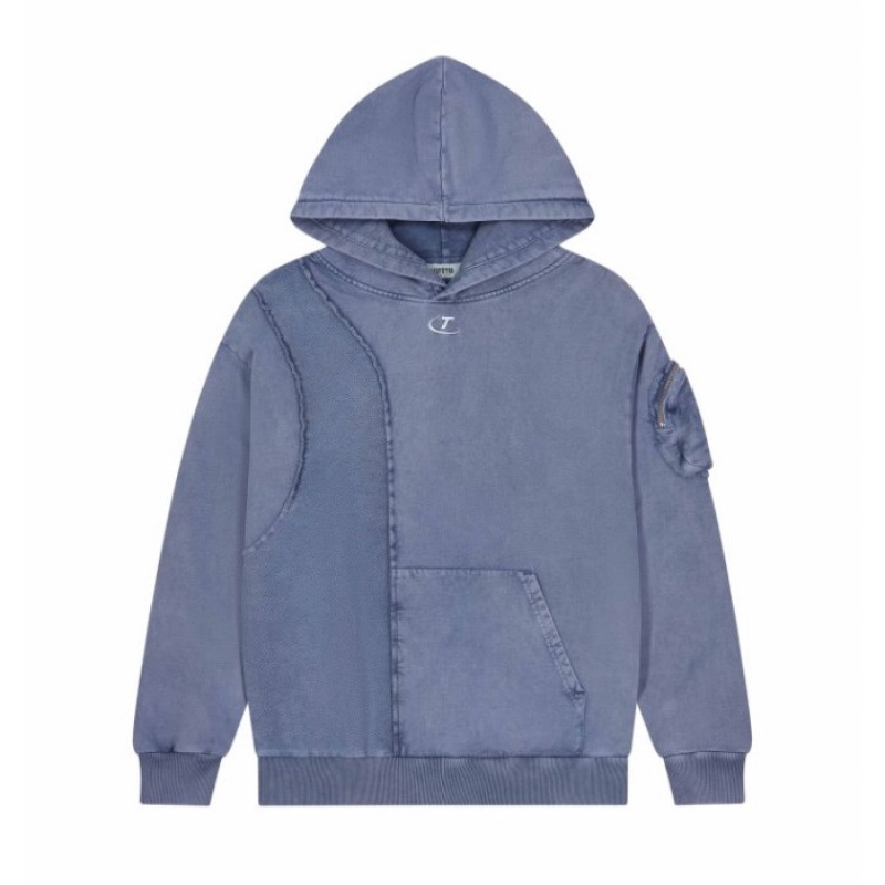 Blue Men\'s Trapstar Construct Hoodie Tracksuit USA | TN13-457