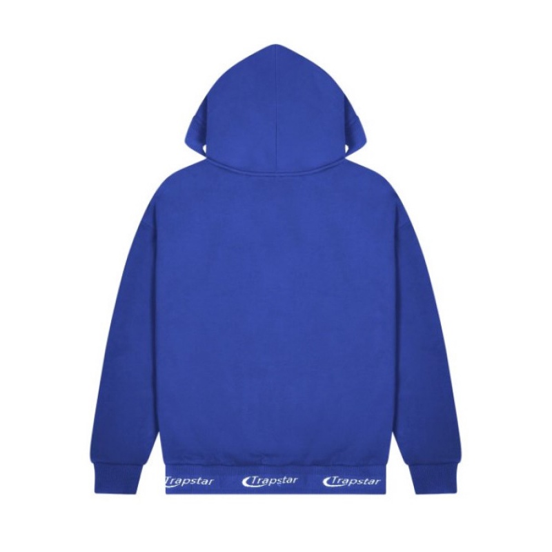 Blue Men's Trapstar Hyperdrive Rib Hoodie USA | EL63-113