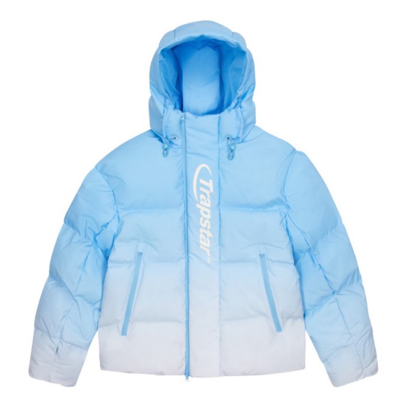 Blue Men's Trapstar Hyperdrive Technical Puffer Outerwear USA | PJ41-158