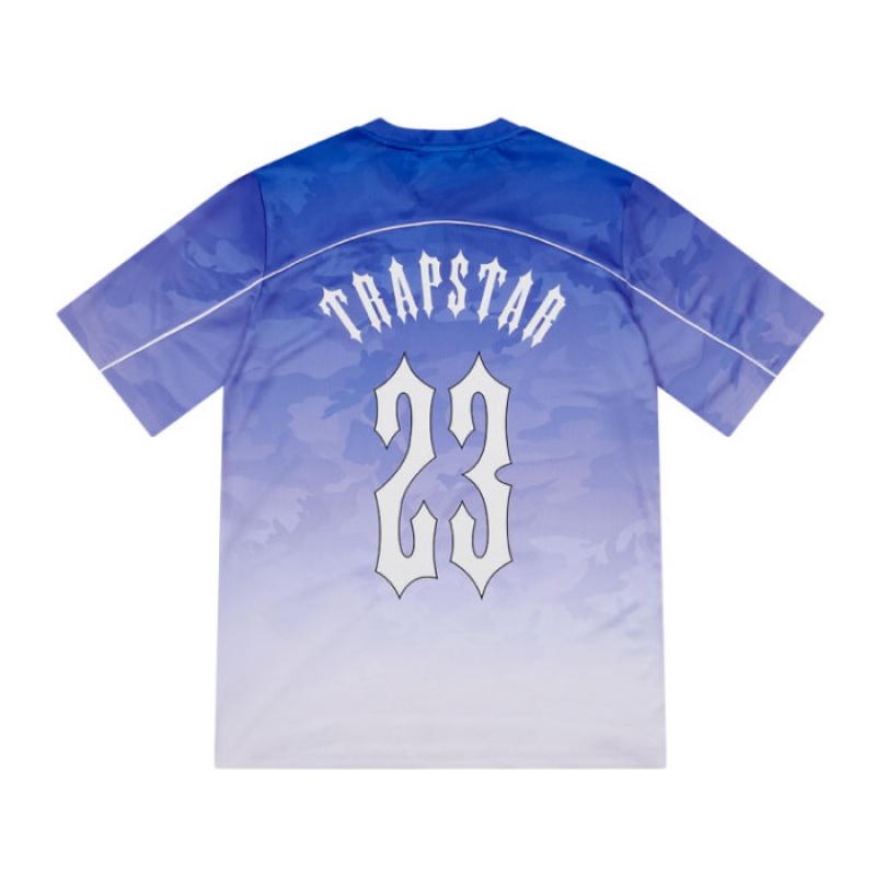 Blue Men's Trapstar Irongate Football Jersey T Shirts USA | VP48-439