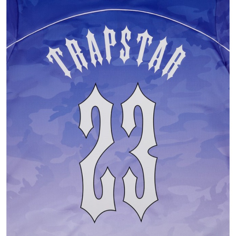 Blue Men's Trapstar Irongate Football Jersey T Shirts USA | VP48-439