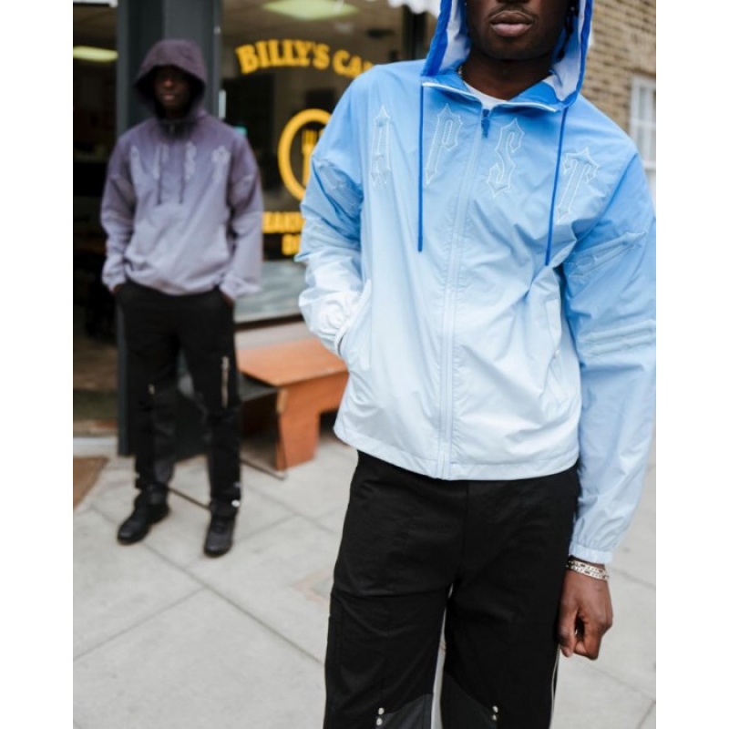 Blue Men's Trapstar Irongate Windbreaker Outerwear USA | AS84-446