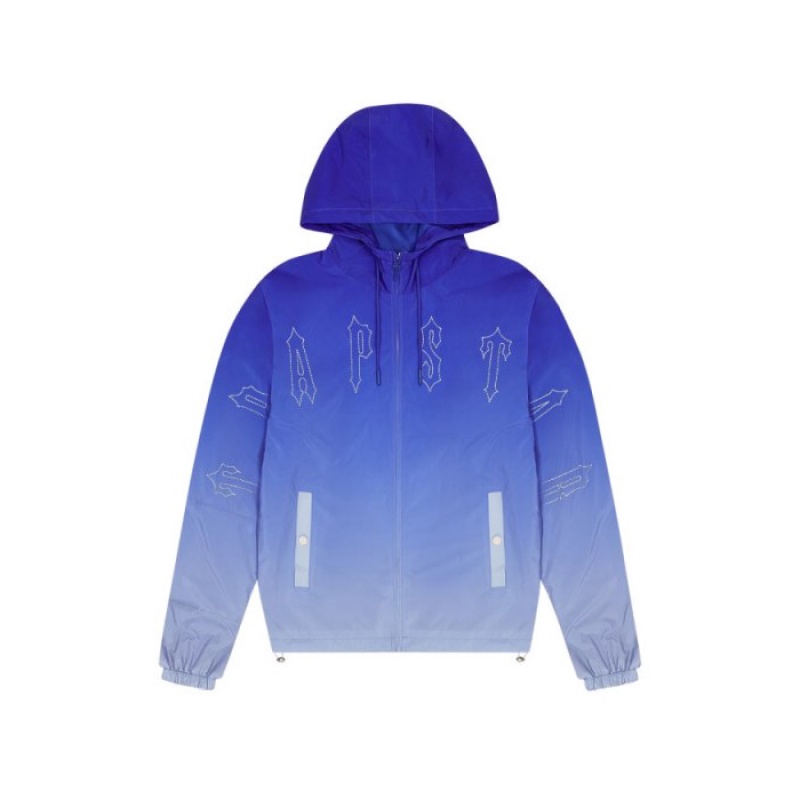 Blue Men\'s Trapstar Irongate Windbreaker Outerwear USA | AS84-446