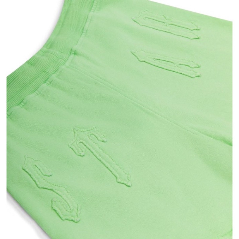 Green Women's Trapstar Irongate Arch Applique Shorts USA | WT68-865