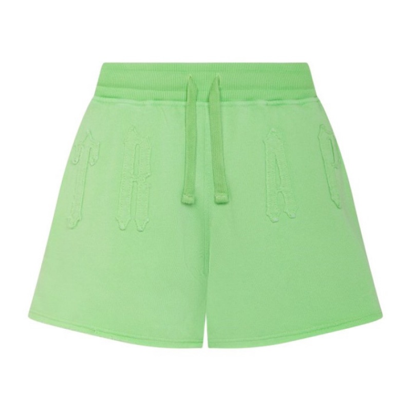 Green Women\'s Trapstar Irongate Arch Applique Shorts USA | WT68-865