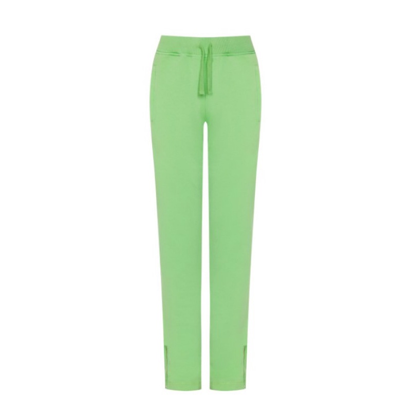 Green Women's Trapstar Irongate Split Leg Jogging Bottoms Pants USA | JG27-550