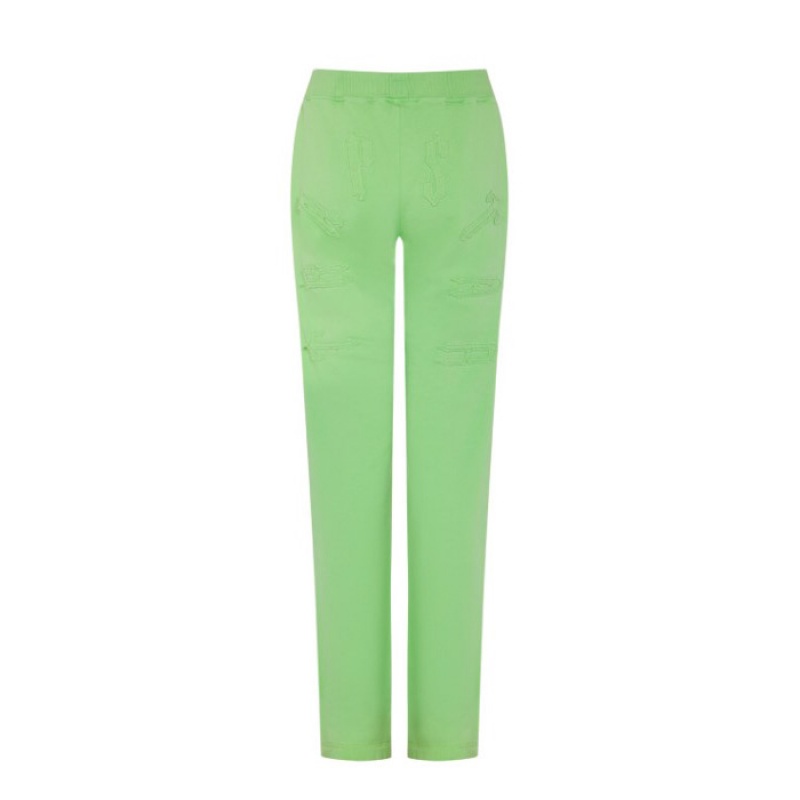 Green Women\'s Trapstar Irongate Split Leg Jogging Bottoms Pants USA | JG27-550