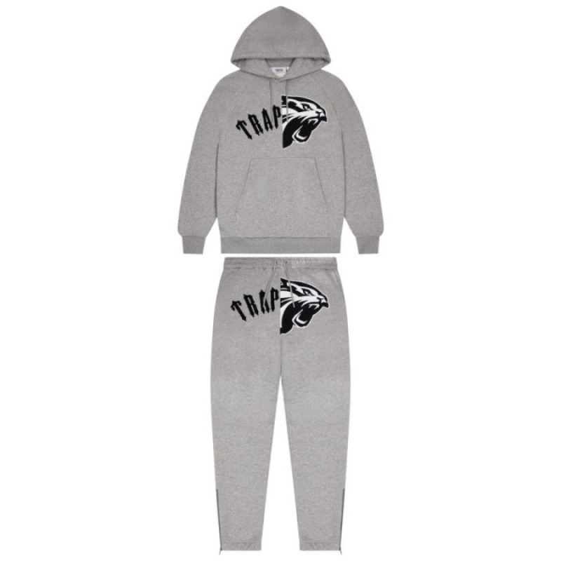 Grey Men\'s Trapstar Arch Shooters Hoodie Tracksuit USA | XR88-579