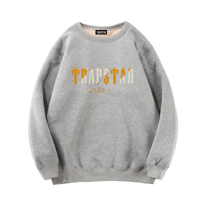 Grey Men\'s Trapstar Fleece It\'s a Secret Sweatshirts USA | PO01-437