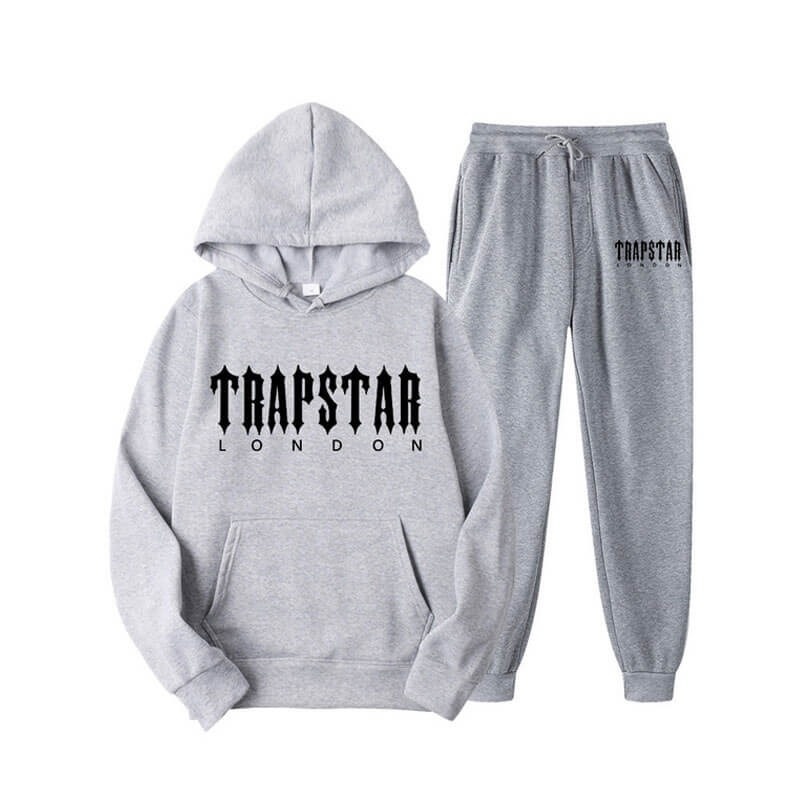 Grey Men\'s Trapstar Fleece London Tracksuit USA | LZ57-394