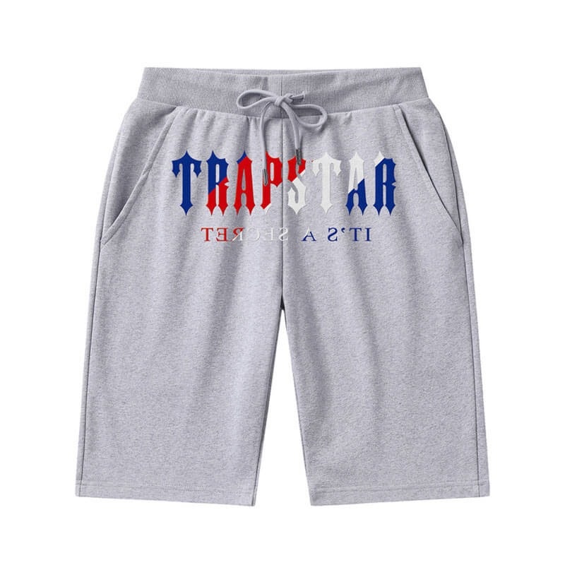 Grey Men\'s Trapstar Irongate Arch Chenille Shorts USA | YP14-468