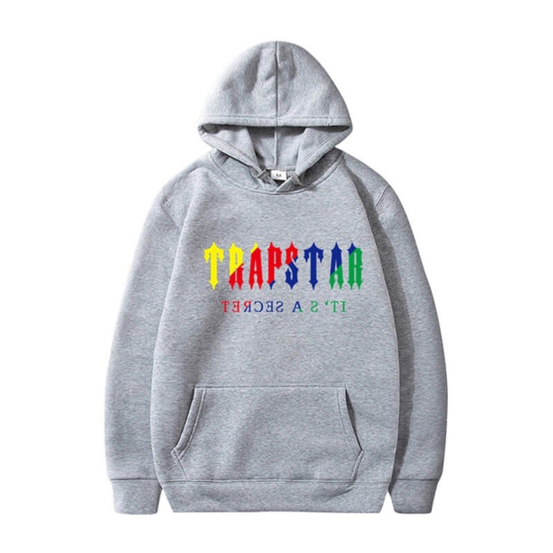 Grey Men\'s Trapstar It’s A Secret Hoodie USA | UM75-883