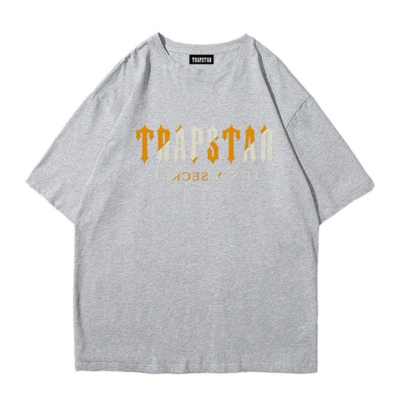 Grey Men\'s Trapstar Shinning Galaxy its a Secret T Shirts USA | UO38-152