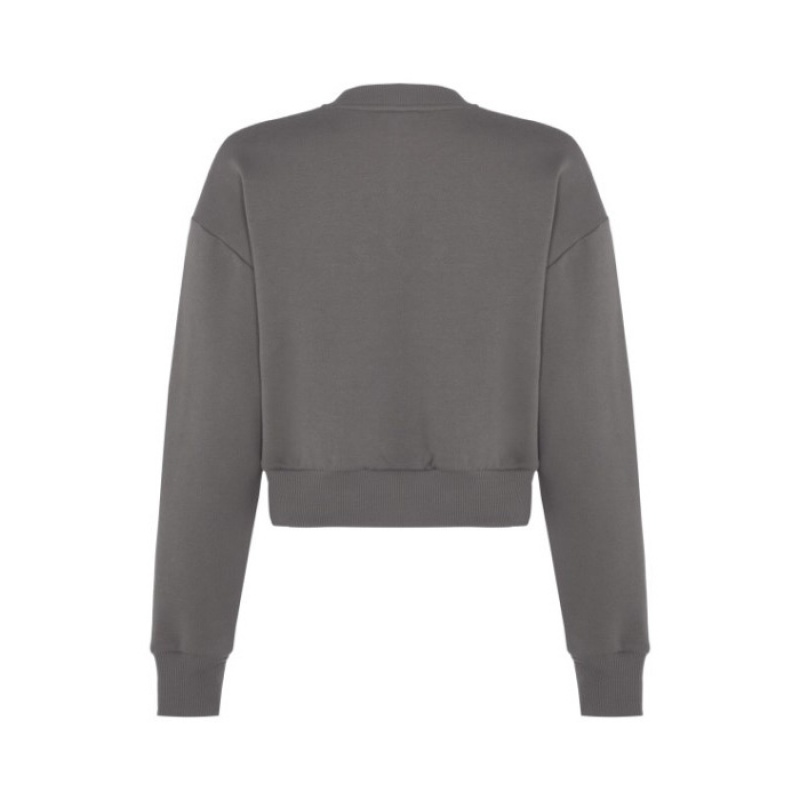 Grey Women's Trapstar Hyperdrive Crewneck Top USA | GQ98-273