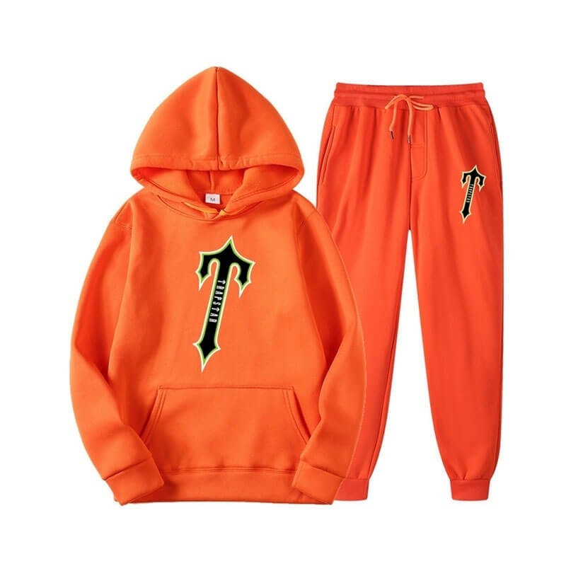 Orange Men\'s Trapstar Central Tee And Irongate Tracksuit USA | PX41-036