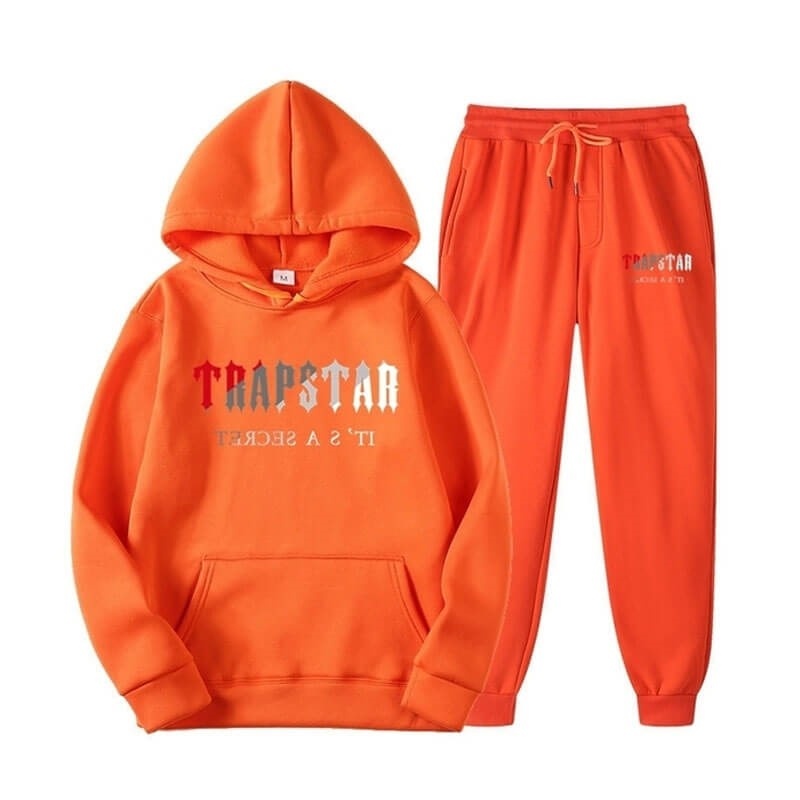 Orange Men\'s Trapstar Orange It\'s A Secret Set Tracksuit USA | KJ24-360