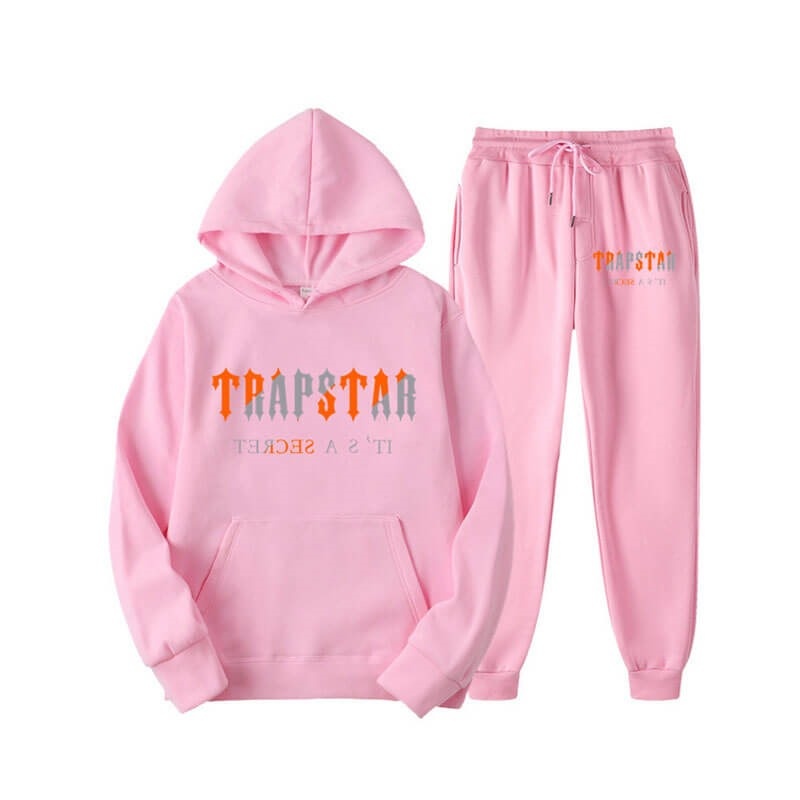 Pink Men\'s Trapstar Fleece It\'s Secret Tracksuit USA | OM47-473