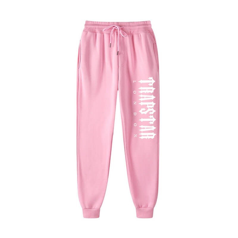 Pink Men\'s Trapstar Fleece London Shining Pants USA | ZH66-723