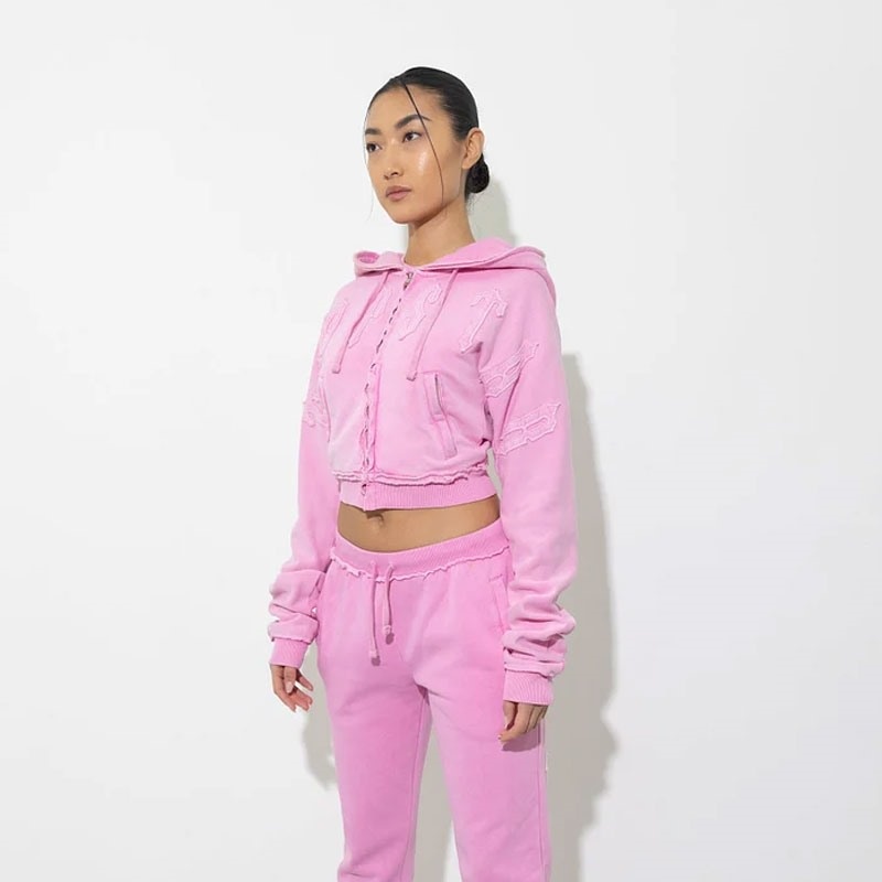 Pink Men\'s Trapstar Irongate Women Cropped Tracksuit USA | MJ22-920