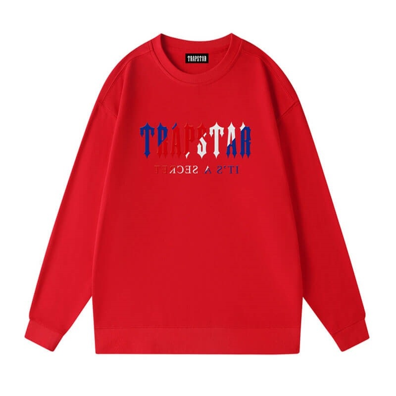 Red Men\'s Trapstar Crewneck It’s A Secret Galaxy Sweatshirts USA | KN69-115