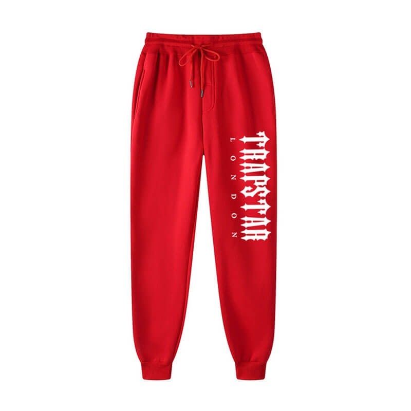 Red Men\'s Trapstar Fleece London Shining Pants USA | HR76-094