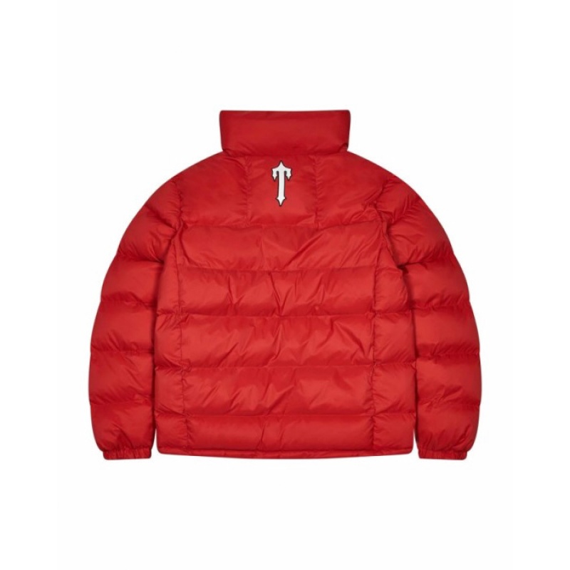 Red Men's Trapstar It's a Secret Puffer Outerwear USA | TK37-625