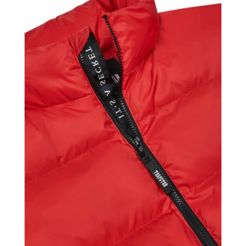 Red Men's Trapstar It's a Secret Puffer Outerwear USA | TK37-625