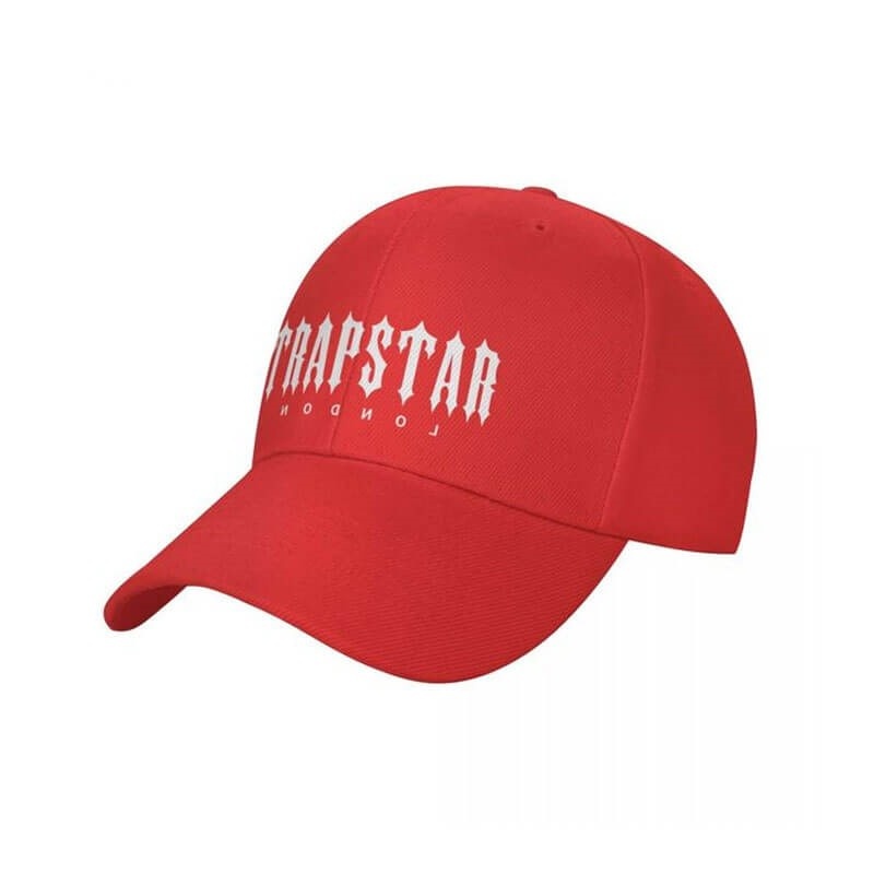 Red Men\'s Trapstar London Baseball Caps Hats USA | QP49-393