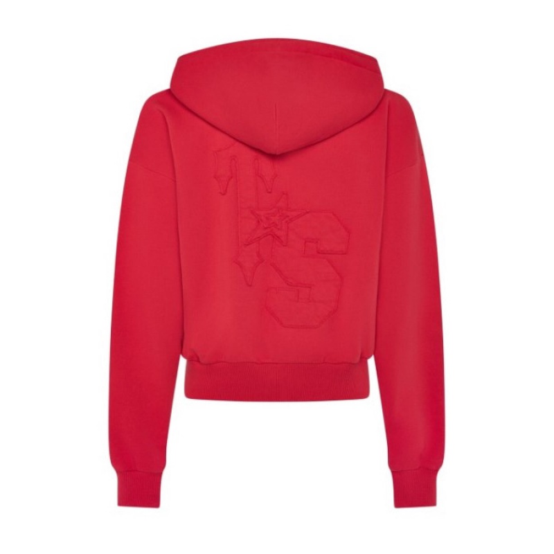 Red Women's Trapstar TS-Star Zip Up Track Top USA | YZ10-631