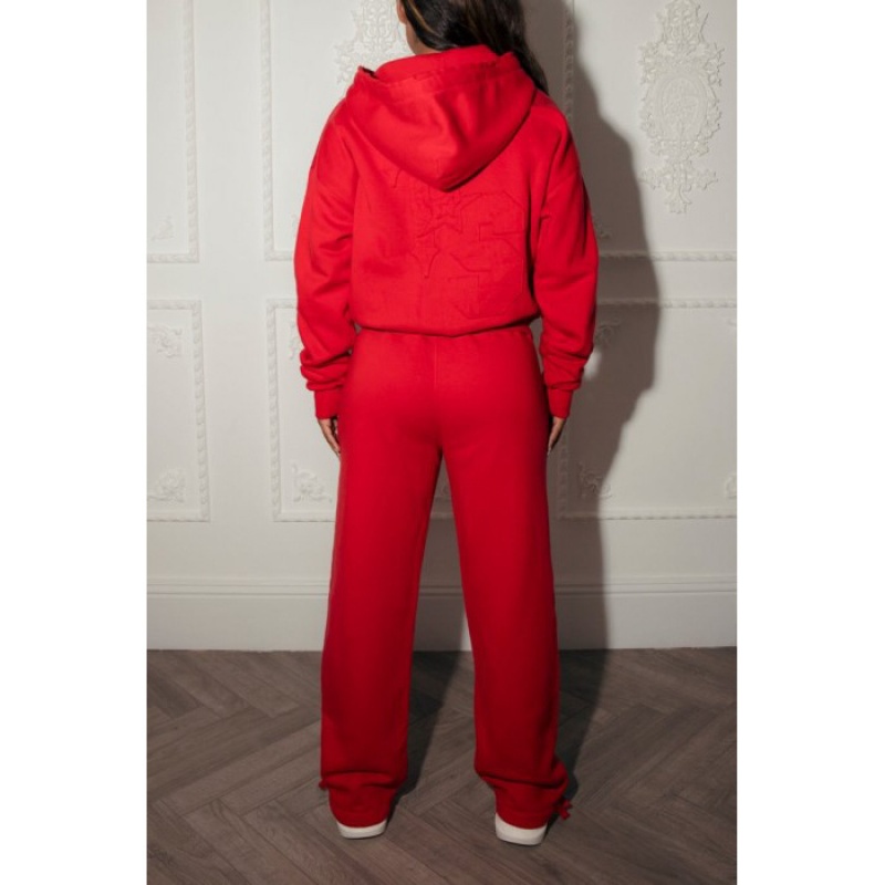 Red Women's Trapstar TS-Star Zip Up Track Top USA | YZ10-631