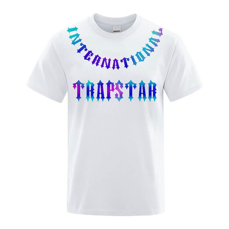 White Men\'s Trapstar 3D Printed Tiger T Shirts USA | IX90-912