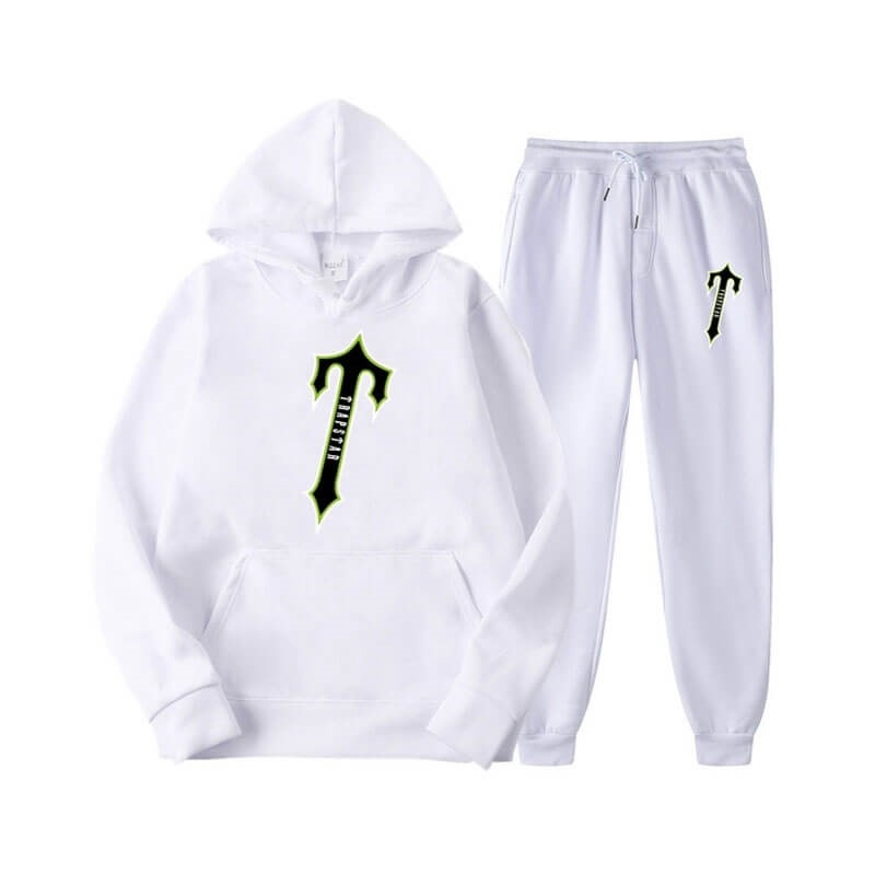 White Men\'s Trapstar Central Tee And Irongate Tracksuit USA | EQ52-508