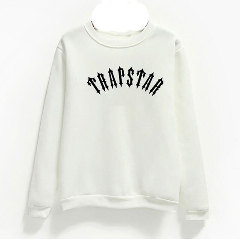 White Men\'s Trapstar Logo Sweatshirts USA | MS11-399