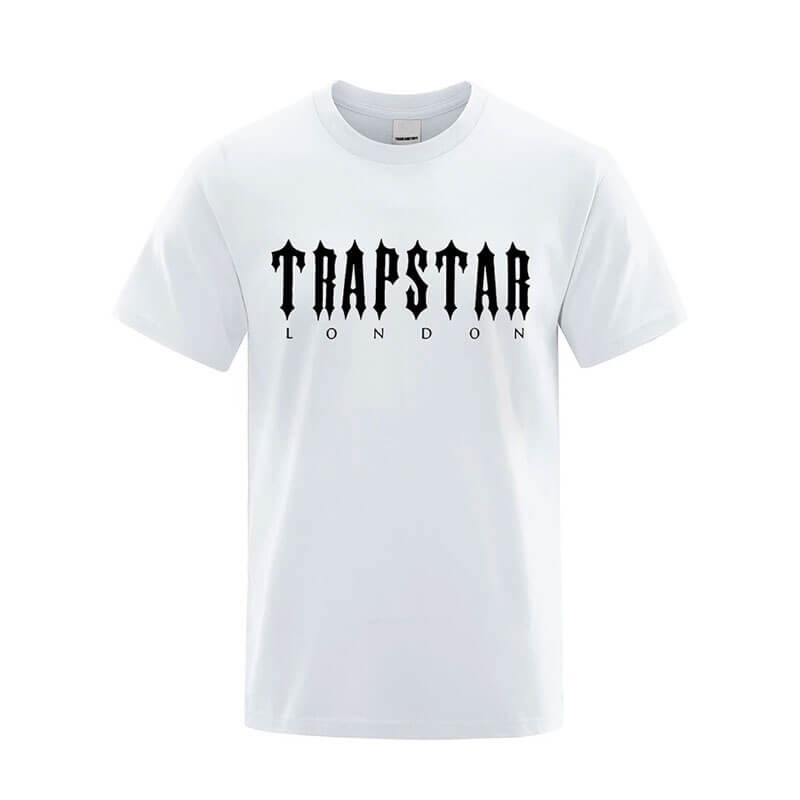 White Men\'s Trapstar London Letter Printed T Shirts USA | HU16-193