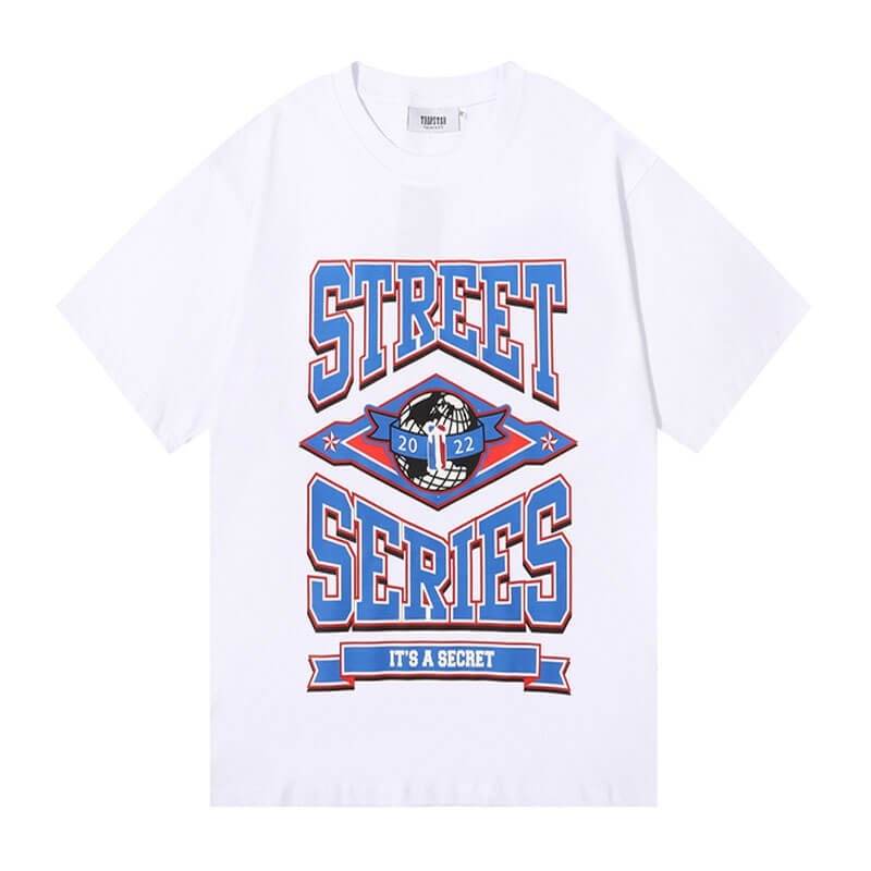 White Men\'s Trapstar Rainbow Street Series Tee T Shirts USA | PU45-919