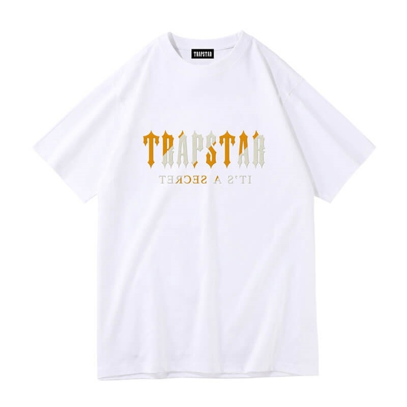 White Men\'s Trapstar Shinning Galaxy its a Secret T Shirts USA | XG93-489