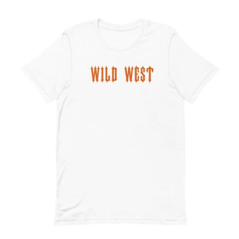 White Men\'s Trapstar Wild West T Shirts USA | BB27-091