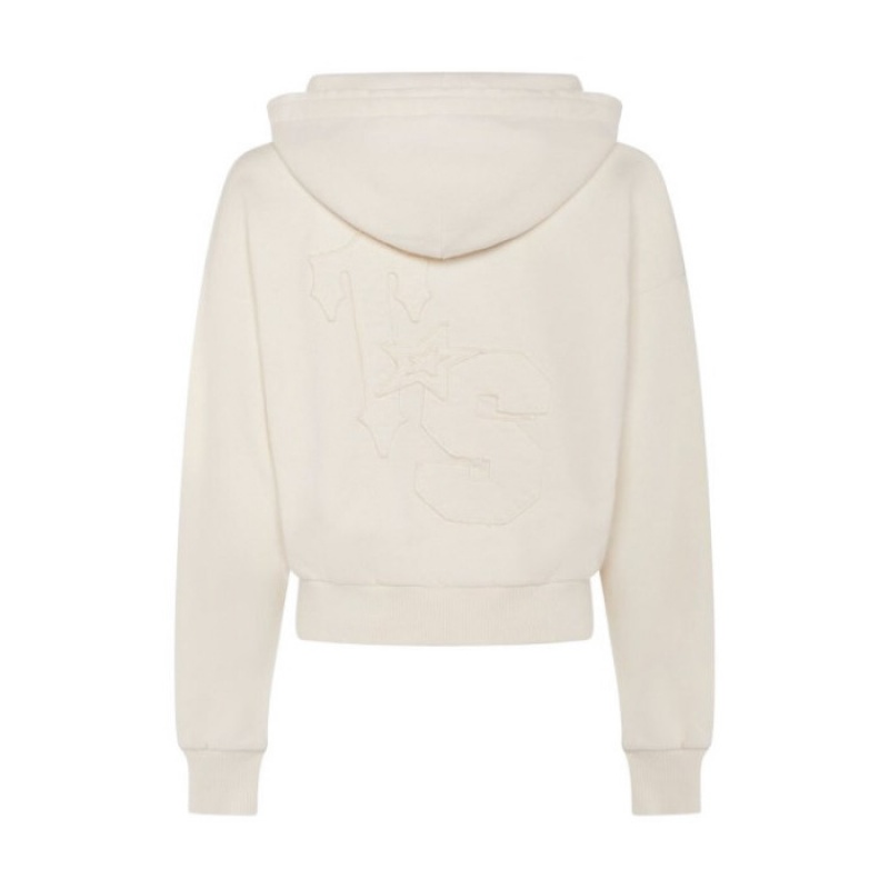 White Women's Trapstar TS-Star Zip Up Track Top USA | KZ43-789