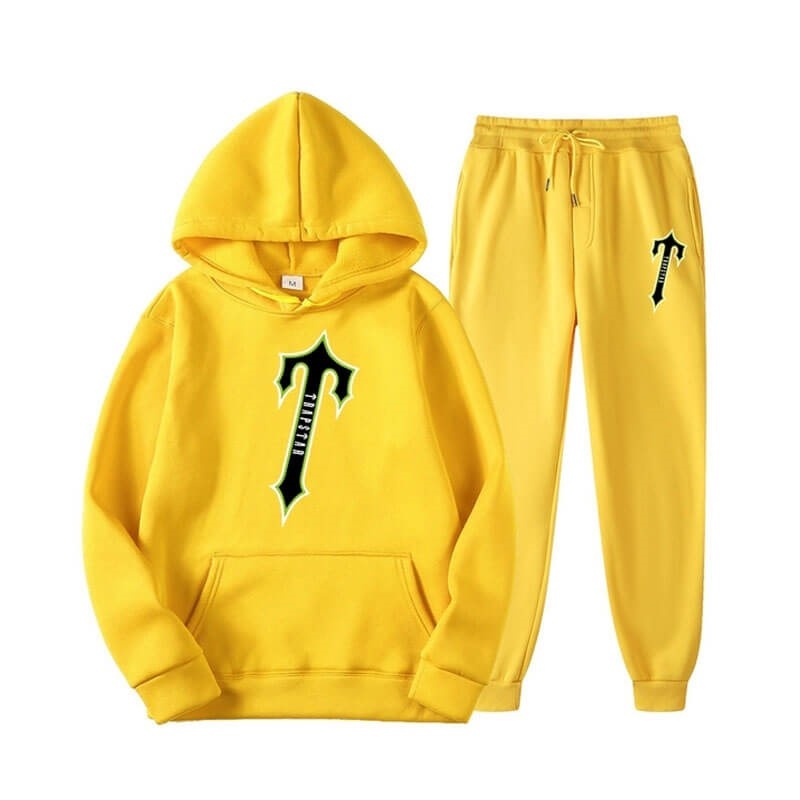 Yellow Men\'s Trapstar Central Tee And Irongate Tracksuit USA | RB14-372