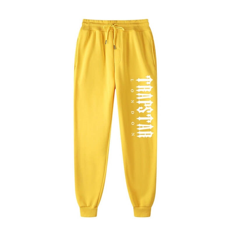 Yellow Men\'s Trapstar Fleece London Shining Pants USA | CY40-602