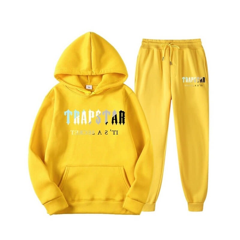 Yellow Men\'s Trapstar It\'s a Secret Shining Galaxy Tracksuit USA | BO36-626