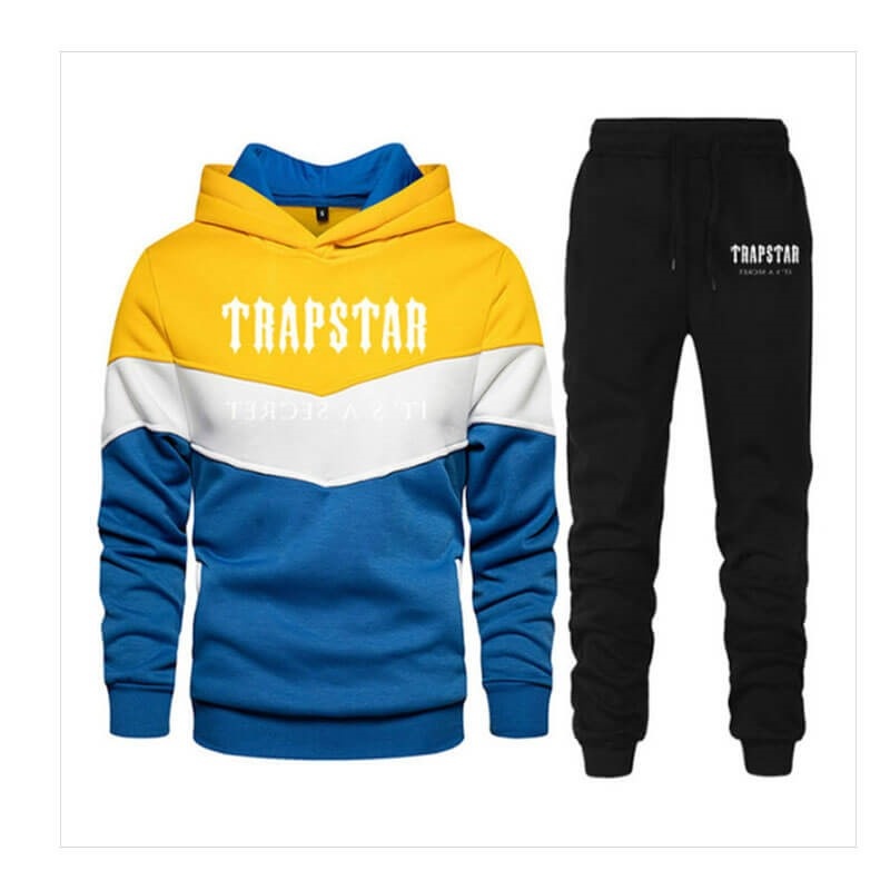 Yellow Men\'s Trapstar Jogging Suit Logo Tracksuit USA | QX26-235