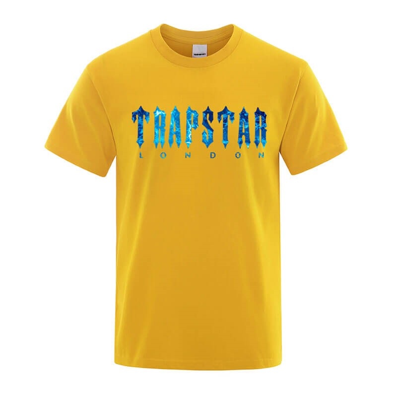 Yellow Men\'s Trapstar London Chenille Tee T Shirts USA | DL60-527