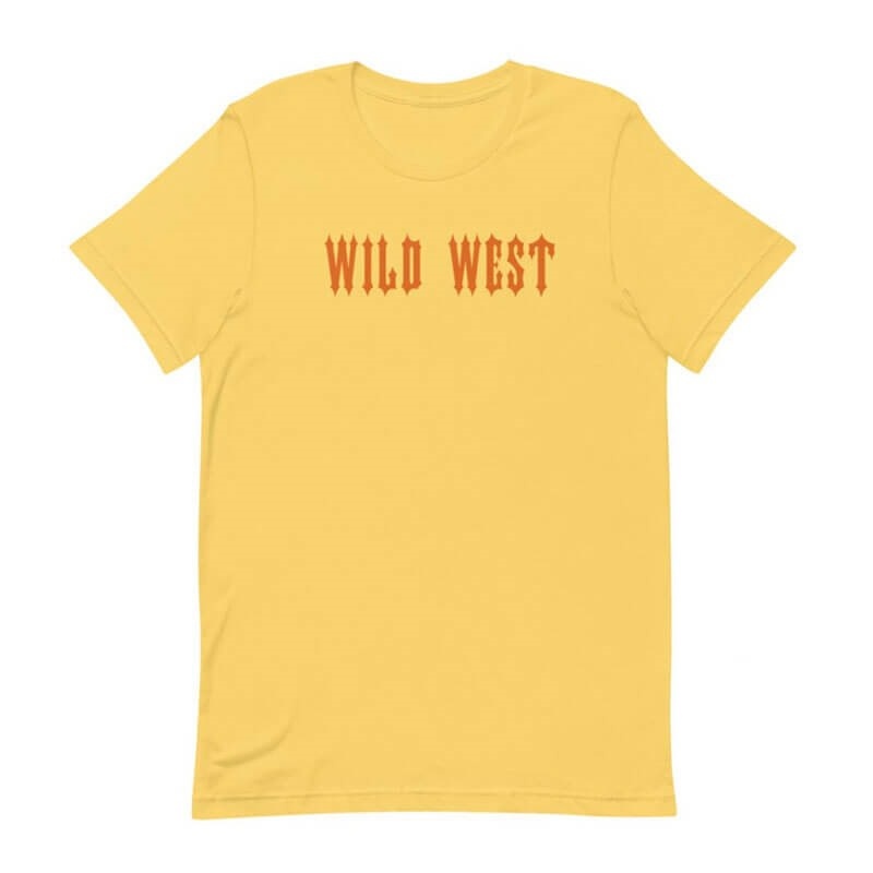 Yellow Men\'s Trapstar Wild West T Shirts USA | MP69-102